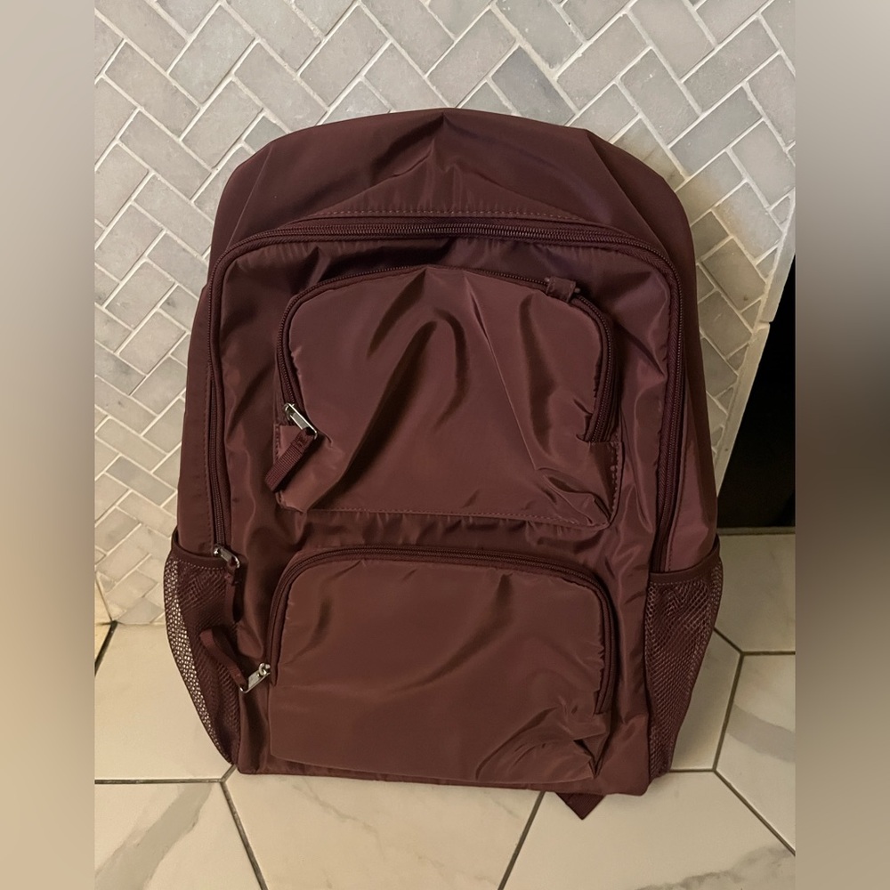 art class Maroon Backpack with Front Pockets
